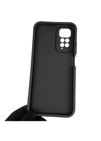 Чохол силіконовий оригінальний Soft Touch з 3D принтом кумедний тед ведмідик для Redmi Note 11 чорний (Повний захист камери) Xiaomi (378970378)