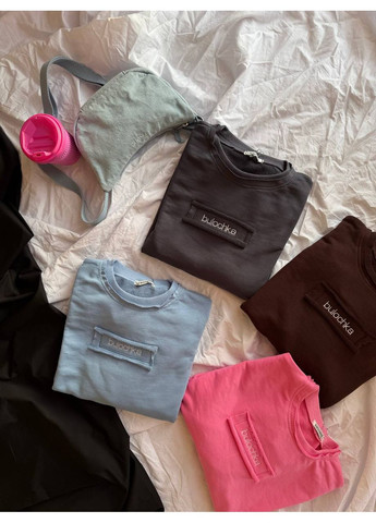 Блакитний жіночий світшот bulochka Україна (352475310)