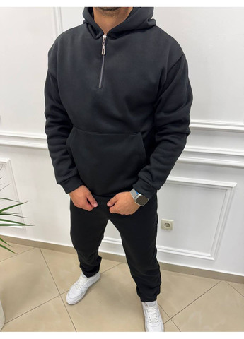 Черный демисезонный мужской костюм Garna