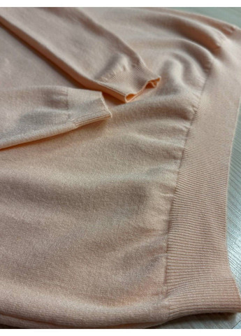 Персиковий демісезонний джемпер жіночий 9377 тонкий светр однотонний базовий Accorddream