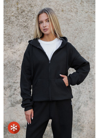 Жіноче Утеплене Зіп Худі На Флісі Зіпер З Принтом Pop Culture Kane Black Without (372519924)