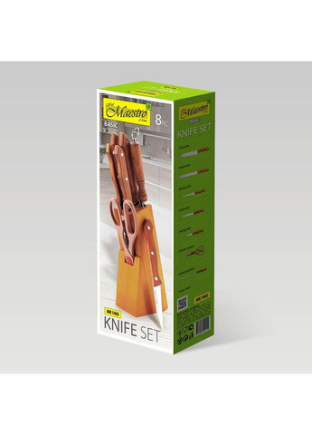 Набор кухонных ножей 8 предметов (MR-1403) Maestro комбинированные,