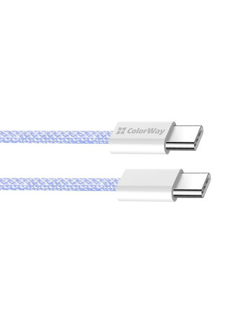 Кабель USB Type-C + USB Type-C (M/M), 3.0 А, 1 м, Purple (CW-CBPDCC061-PU) Colorway (336956445)