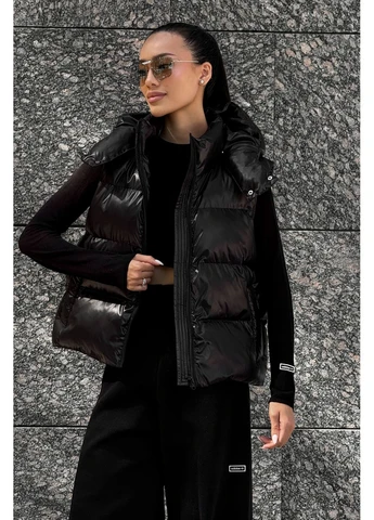 Стильный жилет черного цвета Jadone Fashion (360729629)