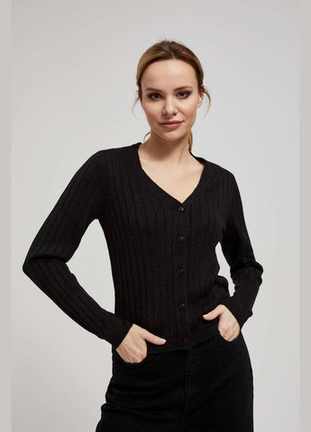 Черный зимний свитер Moodo