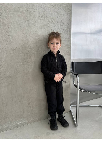 Черный зимний термо костюмы для всей семьи – тепло, стиль и комфорт! брючный queensleep_7km 020 D