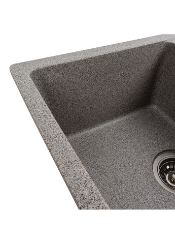 Гранітна мийка для кухні ZIRKONE 6250 матова Сірий Valeso (358059680)