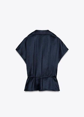 Темно-синя блуза Zara