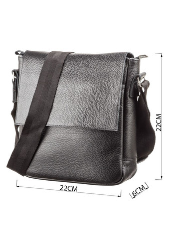 Мужская сумка для документов через плечо натуральная кожа вертикальная черная (sku_11081) No Brand (328922146)