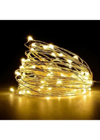 Новорічна конусна гірлянда 3 м 20 ниток 600 LED-лампочок Теплий білий No Brand (370606656)