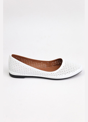 Жіночі балетки Benito | білі однотонні натуральна шкіра (317783738)
