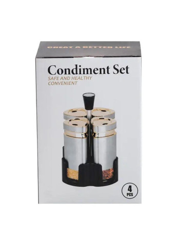 Набір для спецій 4 ємності по 120 мл на підставці HP1324 TS Kitchen (368767234)