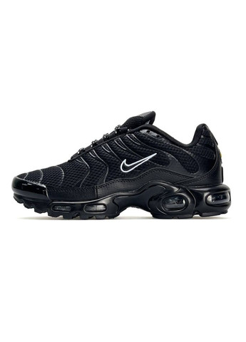 Чорні Осінні кросівки чоловічі nike No Brand Air Max Plus New Black White