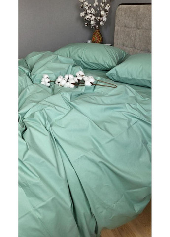 Постільна білизна Бірюзовий, ранфорс Полуторний розмір, наволочки 50/70 No Brand (364219764)