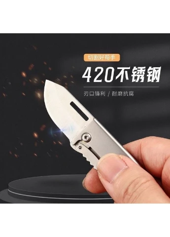 Мультитул брелок - сложный нож брелок Mini Steel Pro - с открывашкой в металлическом корпусе для EDC, путешествий и ключей No Brand (367038416)
