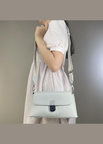 Жіноча сумка крос-боді з відділеннями на блискавці з екошкіри блакитна Alex&Mia (324114020)