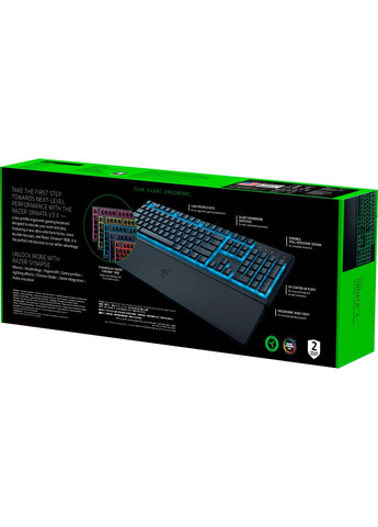 Клавіатура мембранна RZ03-04471900-R371 Ornata V3 X 104key, USB-A, EN/UK, RGB, Razer (362712819)