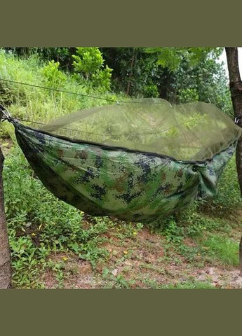 Туристический гамак с москитной сеткой Santiago Army 260x140см Lucky Day Shop (322858708)