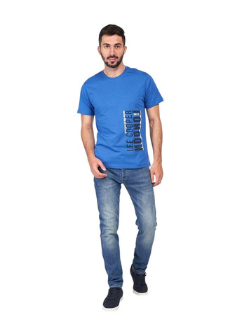 Синяя футболка мужская Lee Cooper