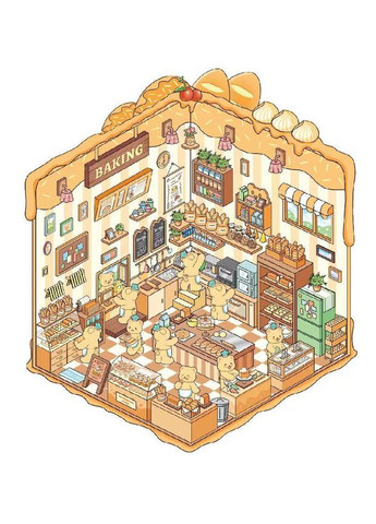 Наліпки 3Д кімнати для творчості, румбокс наклейки антистрес, з пінцетом, No Brand (331154763)