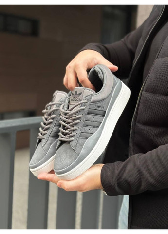 Чорні Осінні кросівки чоловічі adidas campus bad bunny gray адідас кампус No Brand