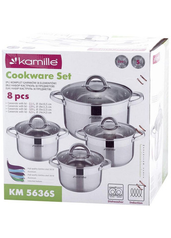 Набор кухонной посуды Mystery 8 предметов Kamille (288138399)