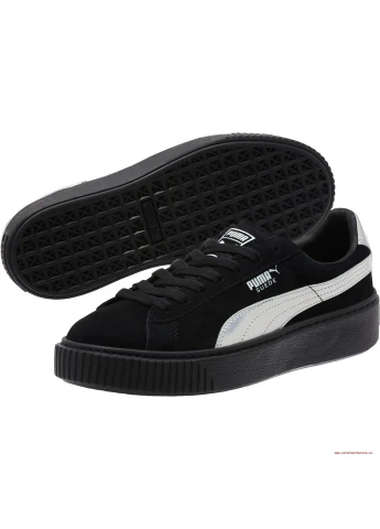 Кроссовки sneakers Suede Platform Explos 363649-01 Puma чёрные всесезоны (386425642)