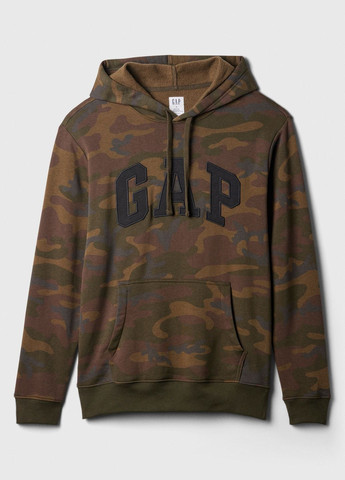 Толстовка чоловіча Logo green camo, Зелений камуфляж Gap (315752499)