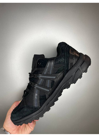 Чорні Осінні кросівки чоловічі asics gel black gore tex асікс гель No Brand