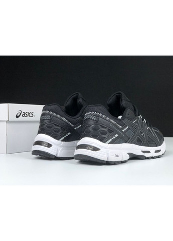 Чорні Осінні чорні з білим зима-термо чоловічі кросівки No Brand