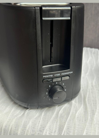 Тостер для хліба на 4 відділення GTR020BL тостерниця 7 ступенів прожарювання з функцією розморожування 1400Вт Чорний Grunhelm (328262078)