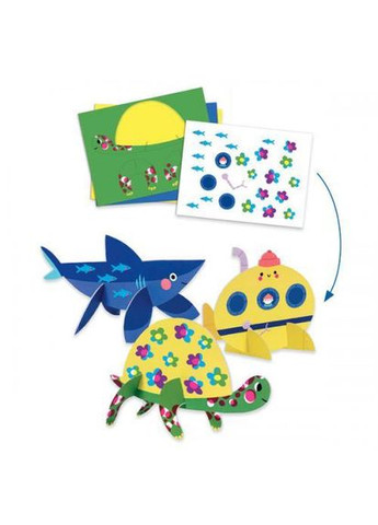 Набор для творчества Подводный мир 6 видов творчества DJ09294 Djeco (362314610)