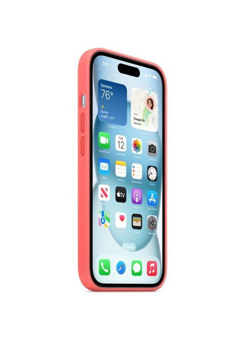 Чохол до мобільного телефона (MT0V3ZM/A) Apple iPhone 15 Silicone Case with MagSafe Guava (361110673)