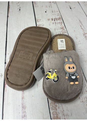Капці домашні дитячі з гумкою Коричневий (1214-2) Alex (367726339)