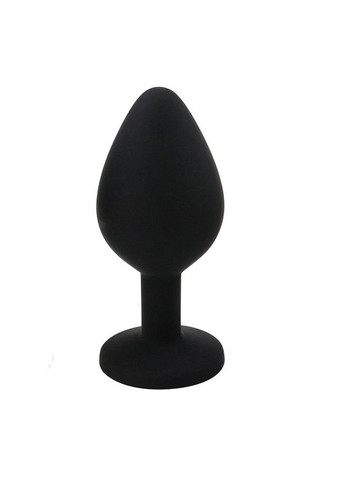 Анальна пробка силікон з кристалом середніх розмірів China (317747799)