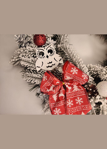 Різдвяний новорічний вінок 40см. з Натуральним декором Святковий для інтер'єру, дверей, столу в Фірмовій упаковці Vela (273469389)