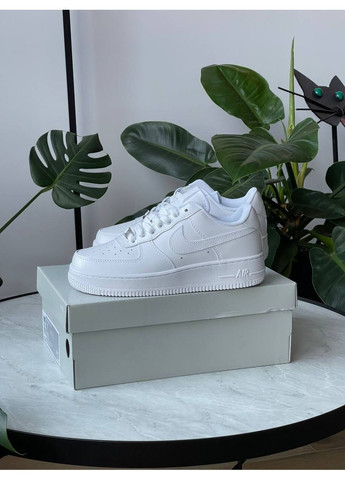 Кросівки жіночі і чоловічі Nike Air Force 1 '07 Premium white | Найк Аір Форс 1 Преміум білі No Brand білі демісезони (352474040)