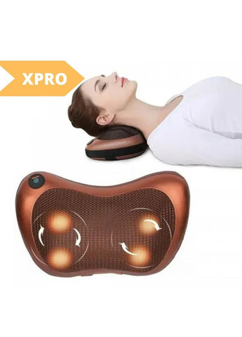 Автомобильная массажёр-подушка для шеи Massage pillow CHM-8028 роликовый коричневый (MER-13123_329) XPRO (393251895)