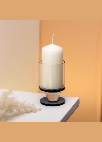 Підсвічник декоративний Parallels скляний 10 см Yiwu (328603865)