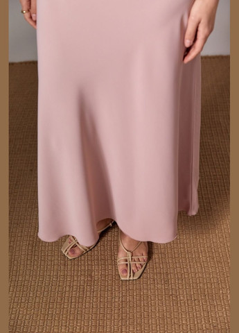 Пудрова коктейльна плаття сукня-майка Sok однотонна