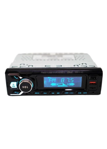 Автомагнітола BM-3180 ISO 1din RGB MP3+FM+2xUSB+microSD+AUX+Bluetooth з пультом ДУ 4х100W (3_06819) Boschmann (395879413)
