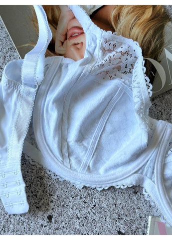 Білий комфортний бюстгальтер без поролону білий Lanny Mode