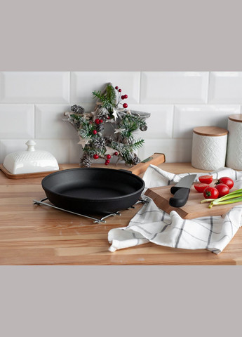 Чугунная сковорода с крышкой Optimа 280 х 40 мм Brizoll (322732512)