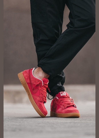 Красные демисезонные кроссовки мужские nike sb dunk low red | найк сб данк низкие красные красные No Brand