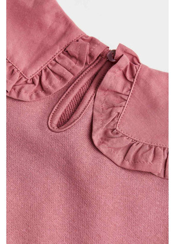 H&M світшот однотонний рожевий повсякденний бавовна