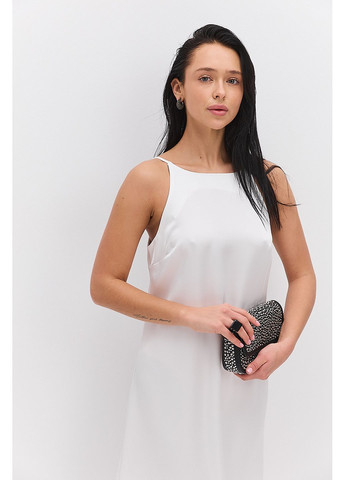 Молочна довга вечірня сукня в білизняному стилі Arjen