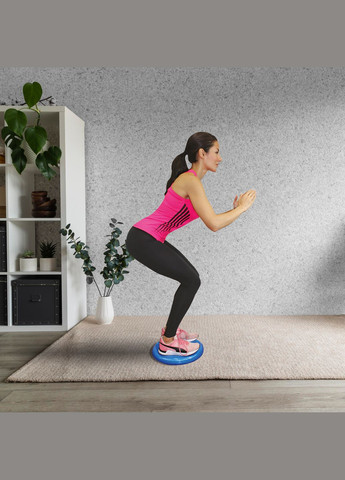 Балансировочная подушка-диск 33 см (сенсомоторная) массажная Blue Cornix XR-0054 (345713404)