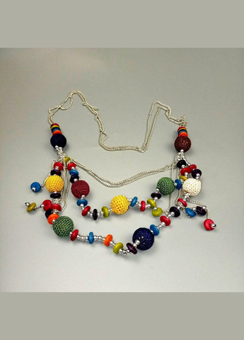 Намисто ручної роботи в стилі бохо Яскраве жіноче намисто+подарок No Brand (342384815)