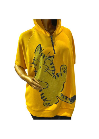 Женский желтый костюм, со стразами. Fashion (337118443)