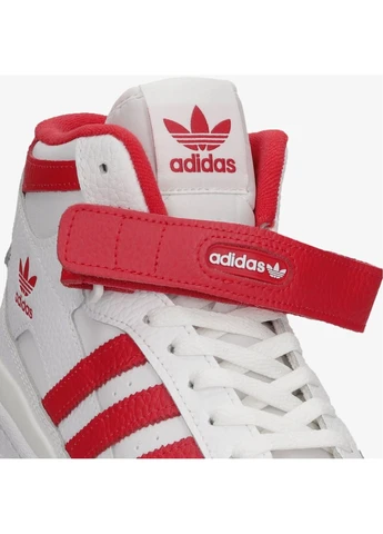 Комбіновані кросівки forum mid white/red gy5819 всесезон adidas